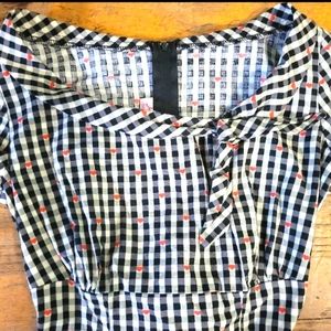 Retro Heartbreaker Gingham Pinup Dress